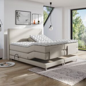 Boxspring Ampera Elektrisch Beige