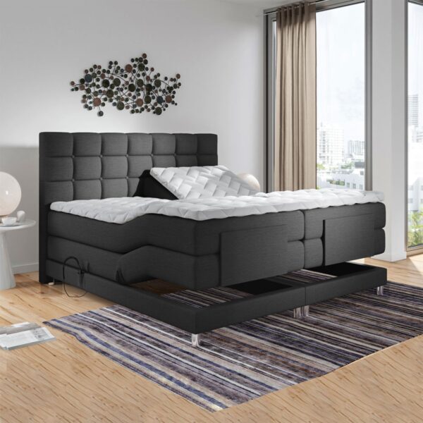 Boxspring Dubai Elektrisch Zwart