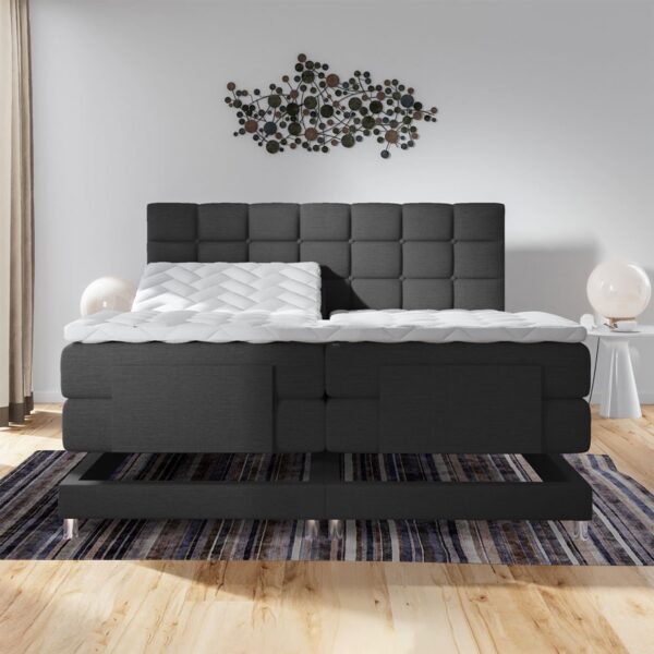Boxspring Dubai Elektrisch Zwart - Afbeelding 2