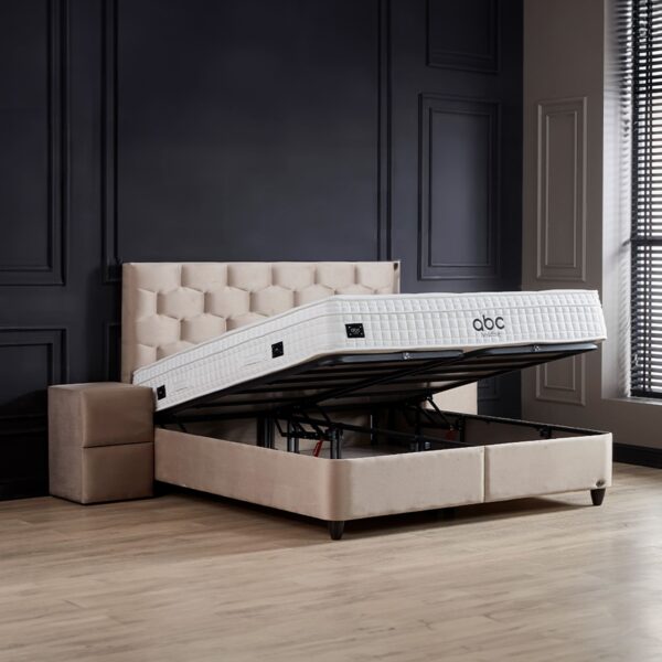 Boxspring Opbergbed Palermo Beige