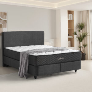 Baza bed set met Opbergruimte Luna Ant. Grijs ( incl. matras )