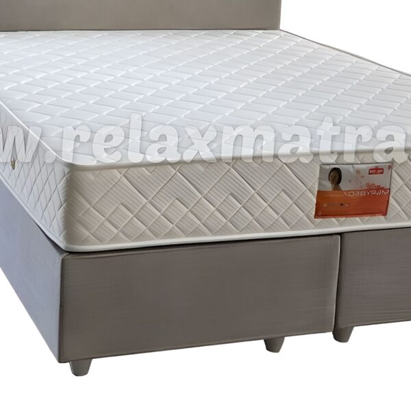 Baza bed set met Opbergruimte Mery Licht Grijs ( incl. matras ) - Afbeelding 2
